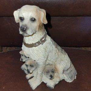 Mama Dog  & Puppies Figurine.